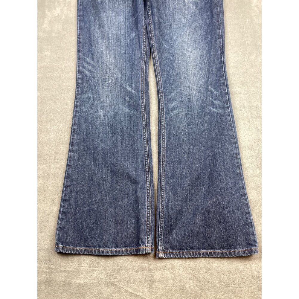Express Jeans Riot Siren Womens 10R Boot Cut Mid Rise Medium Wash Y2K - Picture 6 of 6